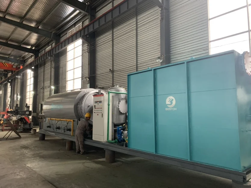 Beston Group mini pyrolysis machine for tyre pyrolysis to fuel oil plant