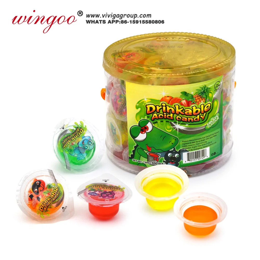 sugar free mix fruit flavors mini jelly cup gelatine candy