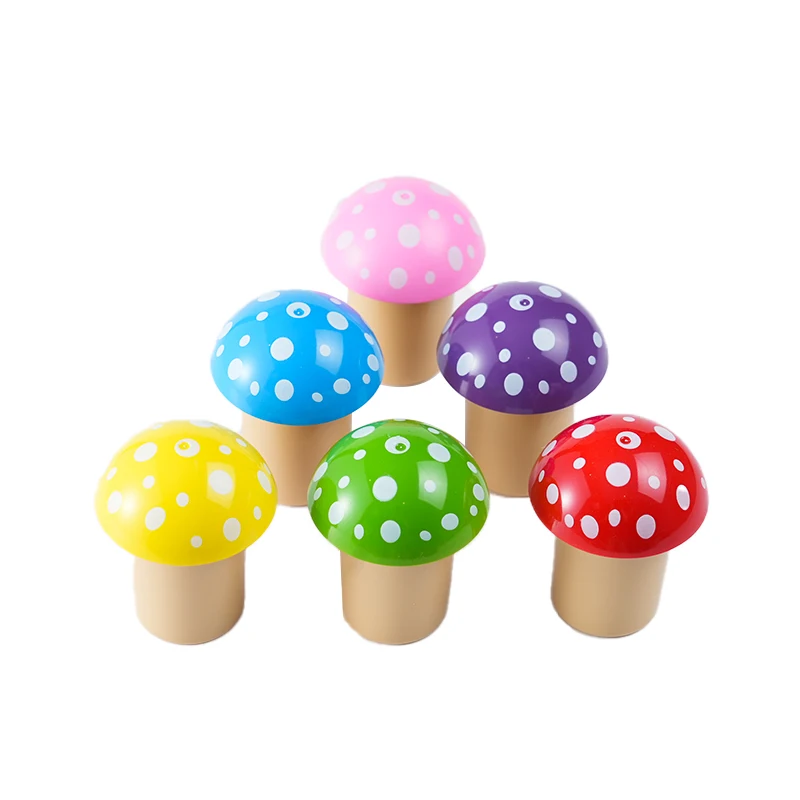 Wholesale Price Mushroom Shaped Grinders Smoking Accessories 60x75mm 3 Parts Plastic Herb Grinder With Storage Container