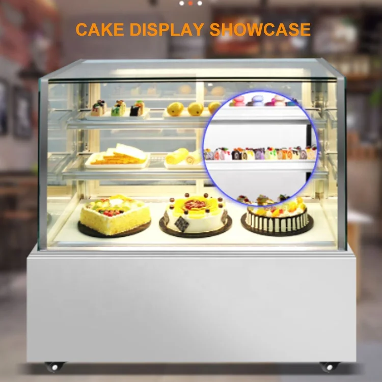 Commercial Pastry Display Chiller Macaron Chocolate Cake Display Chiller Showcase