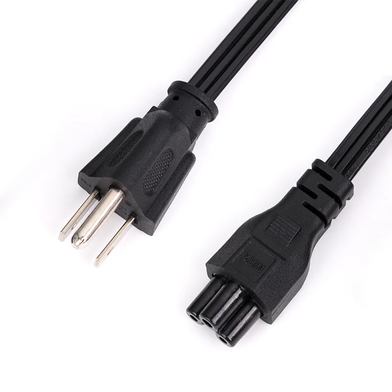 3 pin prong plug AC Power Cable IEC C13 US Laptop Replacement Charger Power Cord