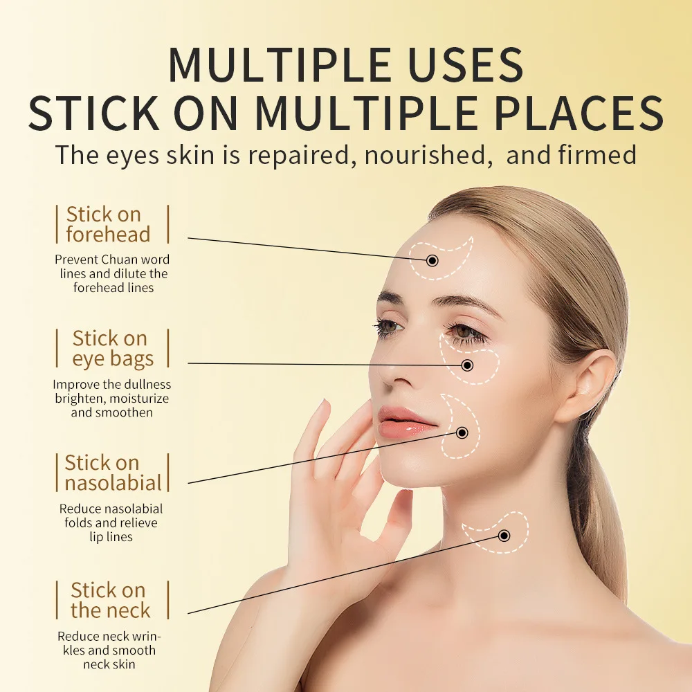 ZOZU Crystal Hydrogel Eye Patches Anti-Aging Moisturizing Whitening Eye Mask Sheet Form Chemical Mineral Ingredients Eye Care