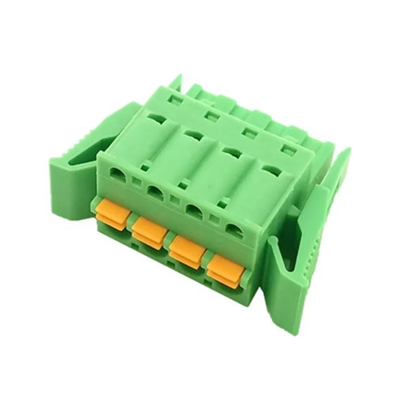 spring terminal block with self-locking  2EDGKDG 5.0/5.08mm pitch  male female 300V 10A plug in terminal block CONNECTOR