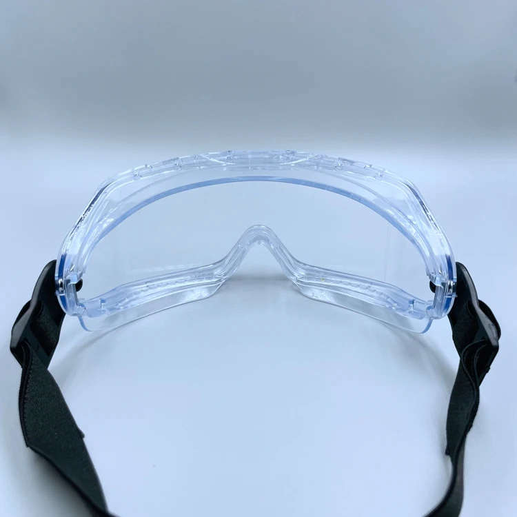 Made in China superior quality construction anti fog strap safety goggles