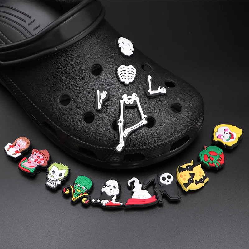 Резиновые подвески для Хэллоуина Croc Shoe роскошные дизайнерские рождественские браслеты