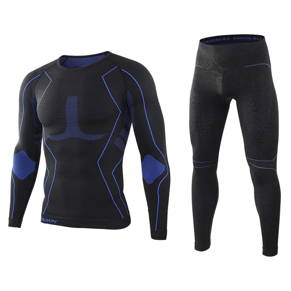 Custom Heated Merino Wool Seamless Men Bamboo Winter Fleece Sports Tactical Long Johns Thermal Underwear Sets