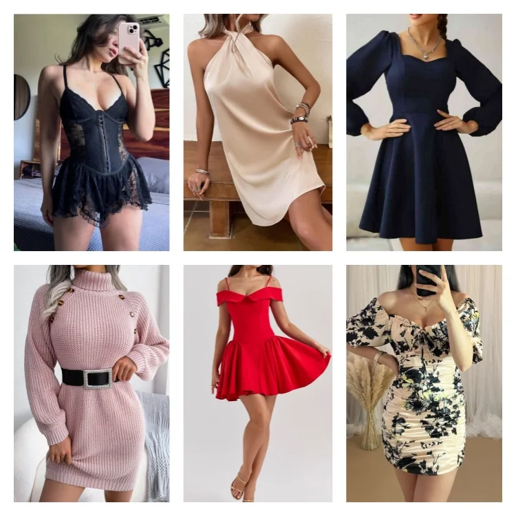 Dress Apparel Stock Women Mixed Fashion Casual Top Swimsuit Skirts Clothes Womens Dresses Popular New Women Clothes Wholesale