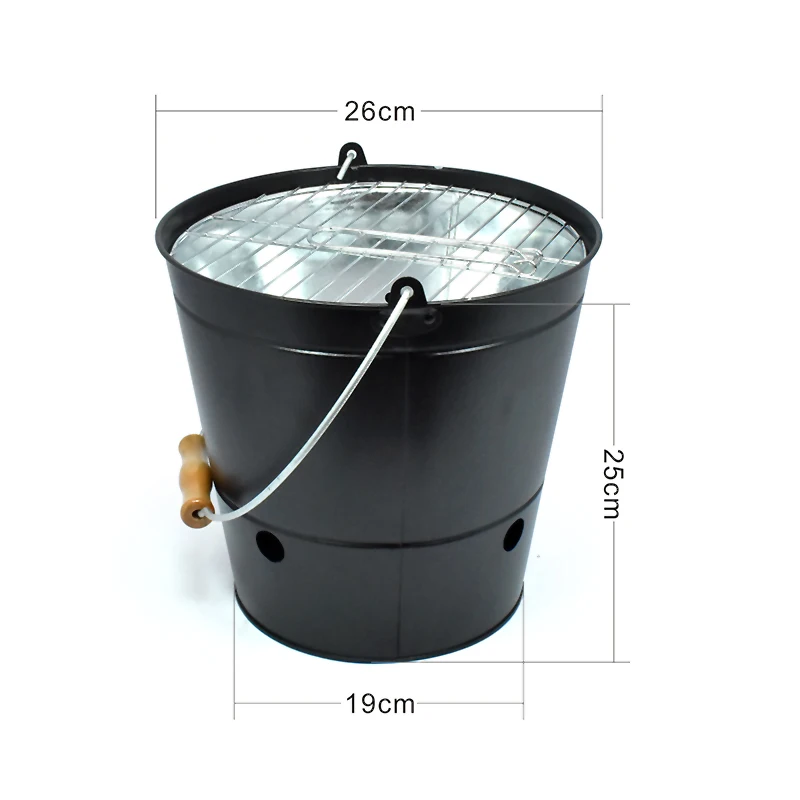 Portable Charcoal Bucket Bbq Grill Charcoal Bucket Stove Charcoal