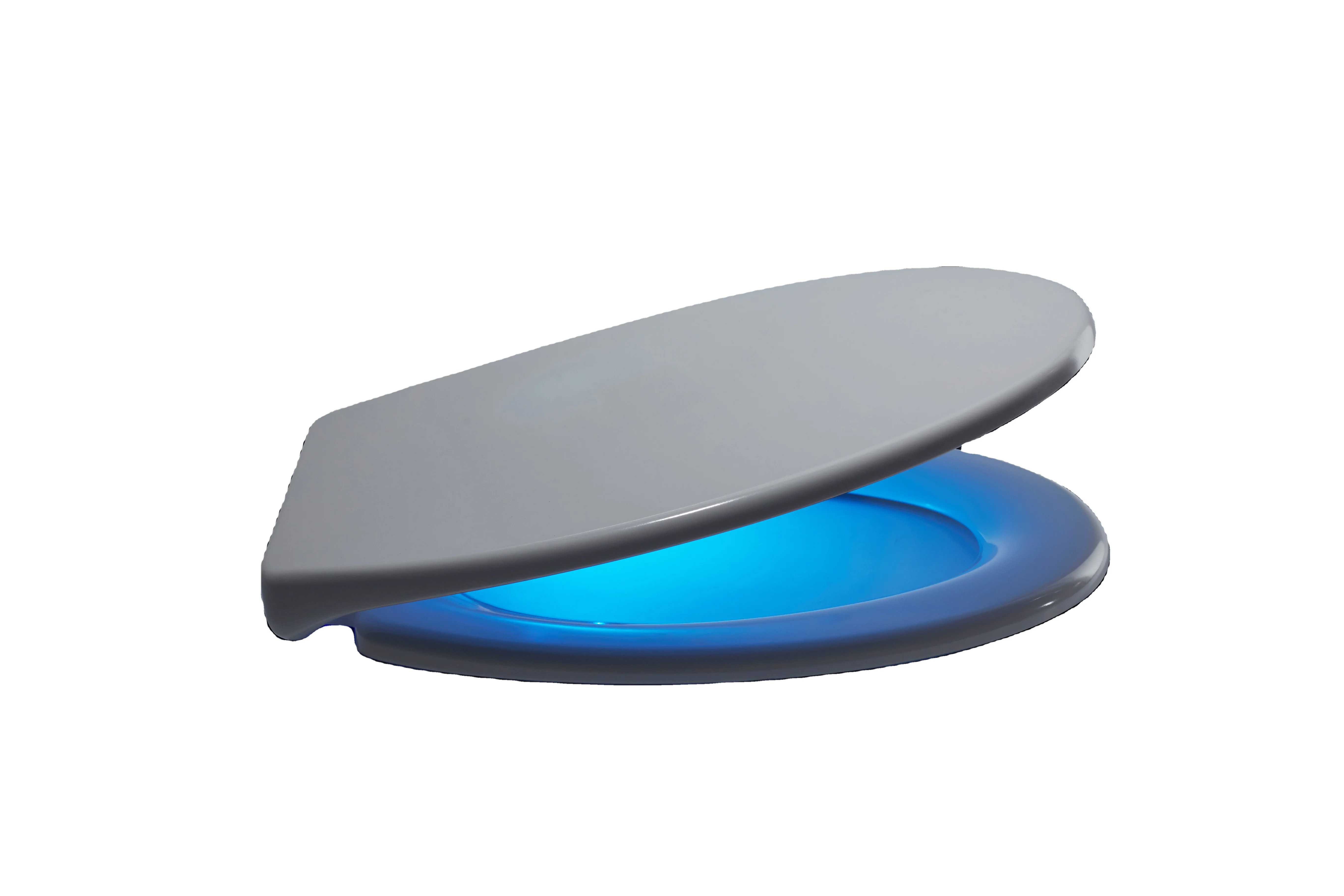 round shape soft close and urea material  non-noise  CE night light up LED   toilet seat