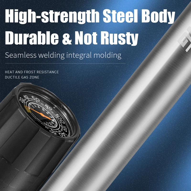 Portable 160PSI High Pressure Cycling Bike Floor Pump Air Inflator Schrader Presta Valve Road MTB Bicycle Tire Pump