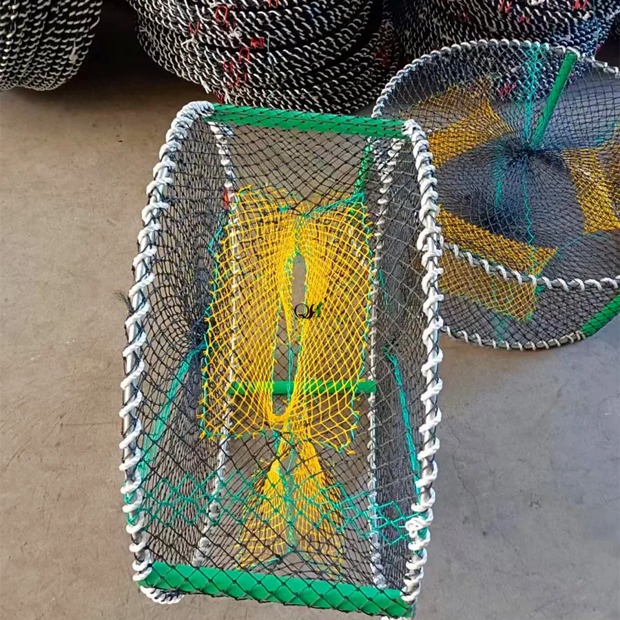heavy duty Crab Traps with 3 Entrances Fishing Tool-Fishing galvanized wire  Crab Pots
