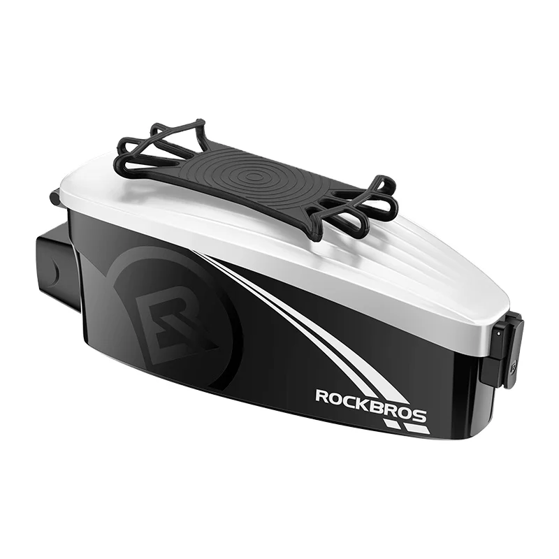 Free Sample  ROCKBROS Bicycle Front Tube Bag With Hook Tool PVC Box Waterproof Phone Holder Bags