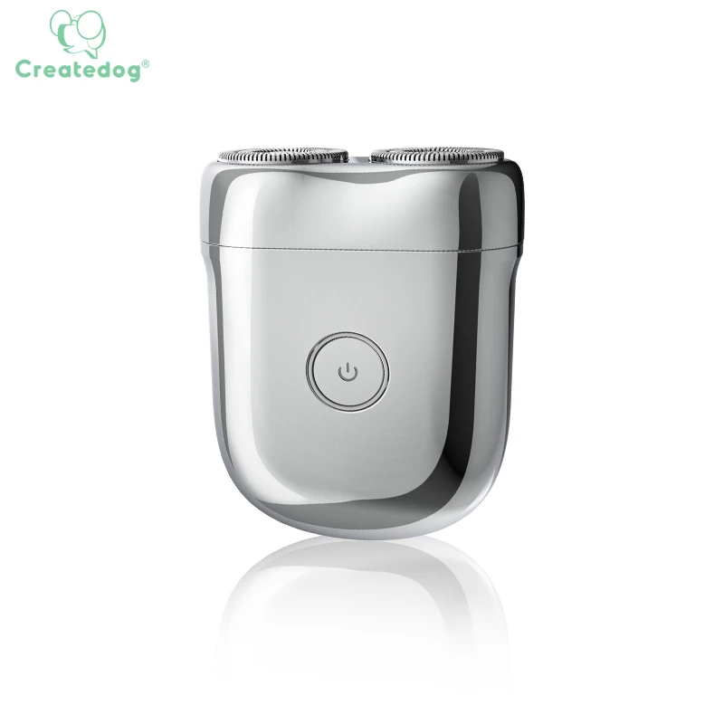 Createdog Portable Mini Electric Shaver Washable Beard Trimmer Men Shaver Razor Usb Travel Shaving Beard Machine Men