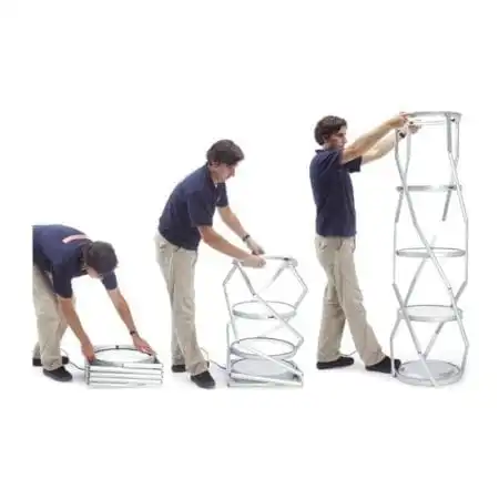 Круглые складные свободно стоящие светодиодные светильники выставочные витрины со спиральными поворотными башнями