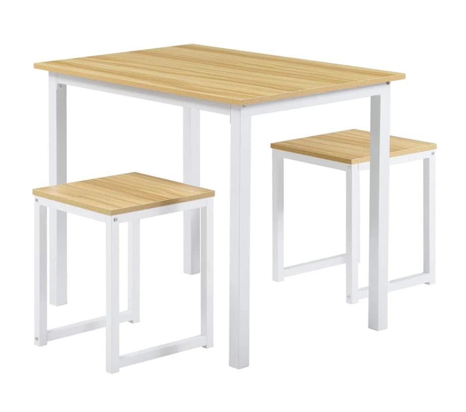 
3 Pieces Bar Table Set, Modern Pub Table and Chairs Dining Set, Kitchen Counter Height Dining Table Set with 2 Bar Stools 