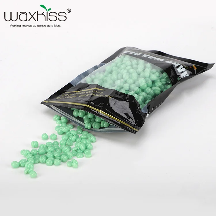  WAXKISS OEM/ODM 100 г полипропиленовый пакет без канифоли частная марка воск из бисера Твердые восковые бобы для бразильского