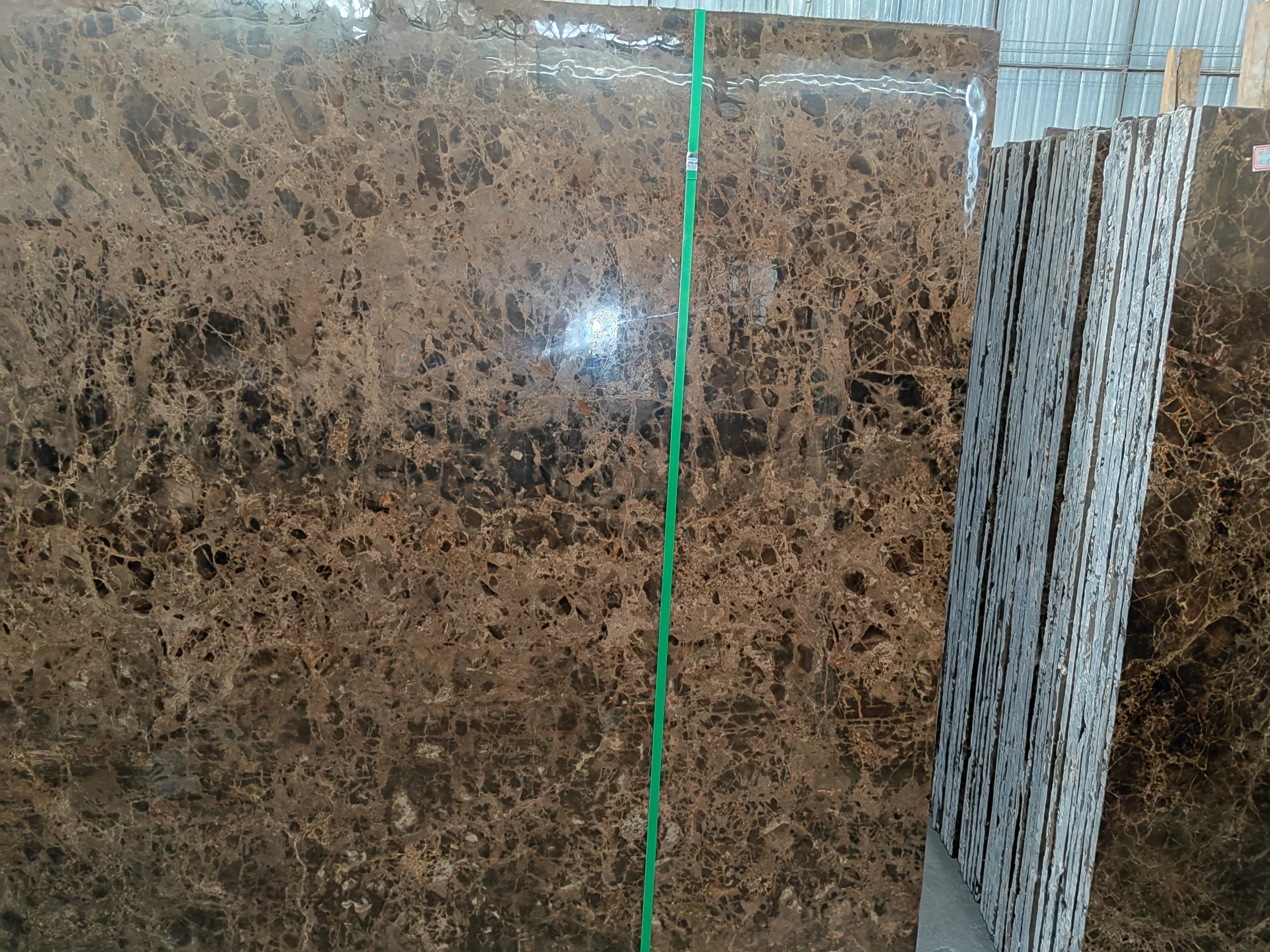 Nature Stone Brown Dark Brown Marble Tiles Natural Marble Veneer Floor Slab