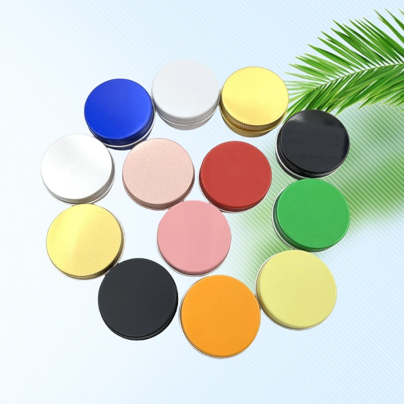 Custom Colorful 30g 50g tin jar vintage tin box tin tea leaf box aluminum jar for cosmetic and food