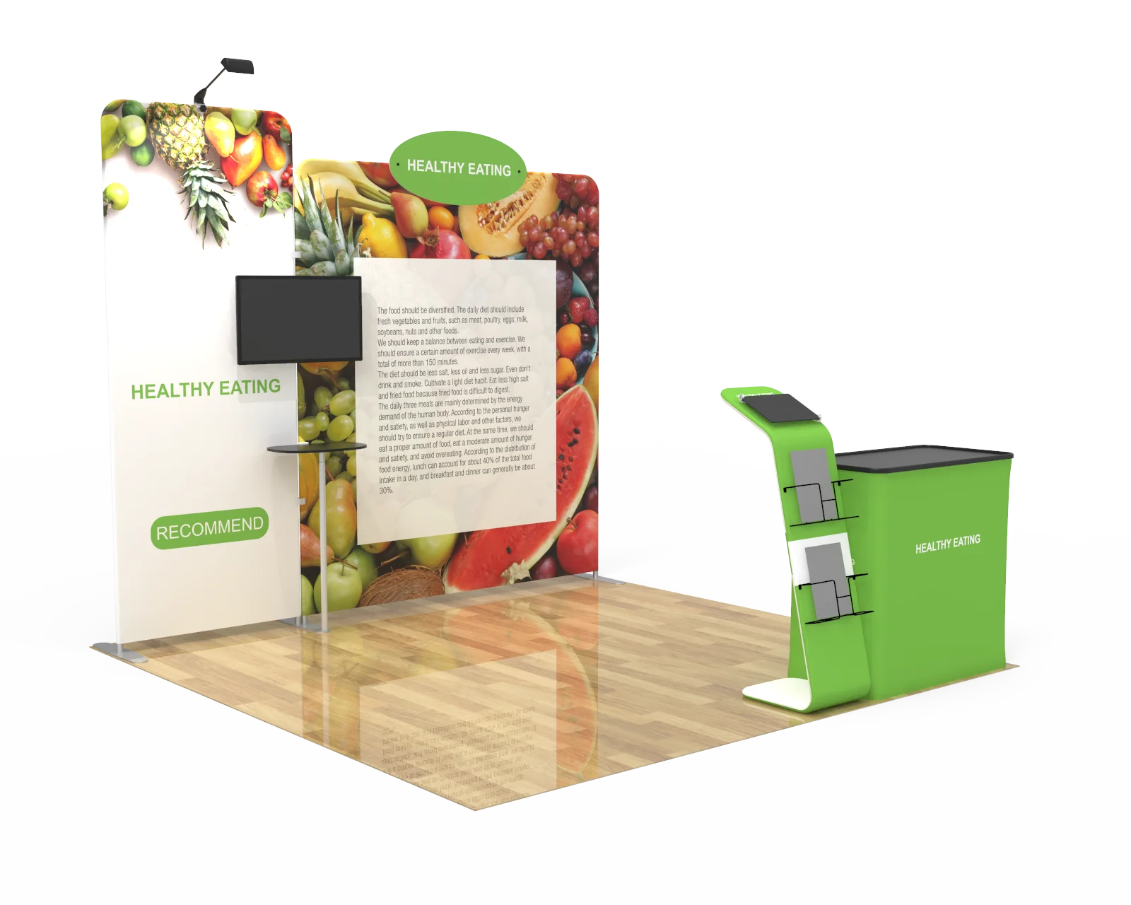 US market popular modular display TV display stand for trade show expo booth