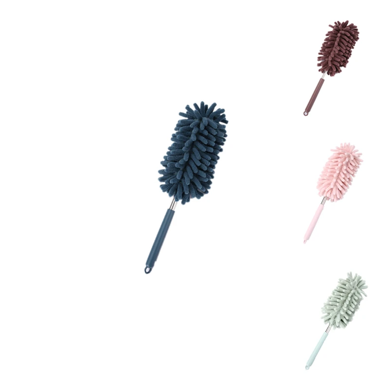 28-76 cm Multipurpose Retractable Extendable Chenille Microfibre Mini Telescopic Pole Washable Hand Duster for Car Cleaning
