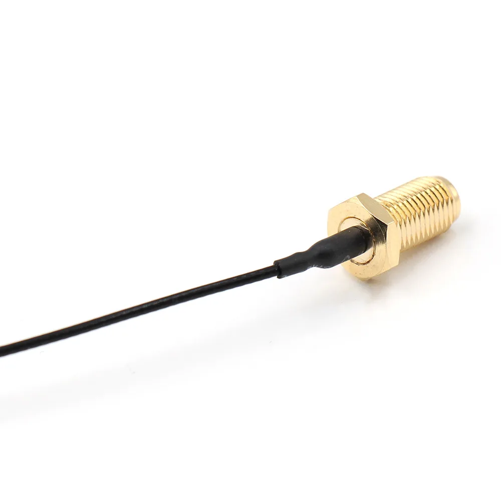 SMA female to IPEX-4 RF coaxial cable black RG0.81 length 150mm 15cm U.FL/IPEX/MHF/IPX to SMA RF connector pigtail cable