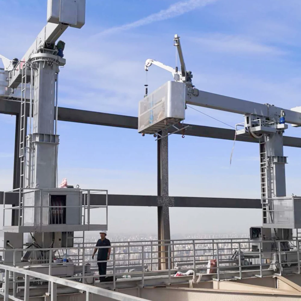 LINYIQUEEN Galvanized ZLP630 BMU Building Maintenance Unit Cradle Gondola Window Cleaning Equipment