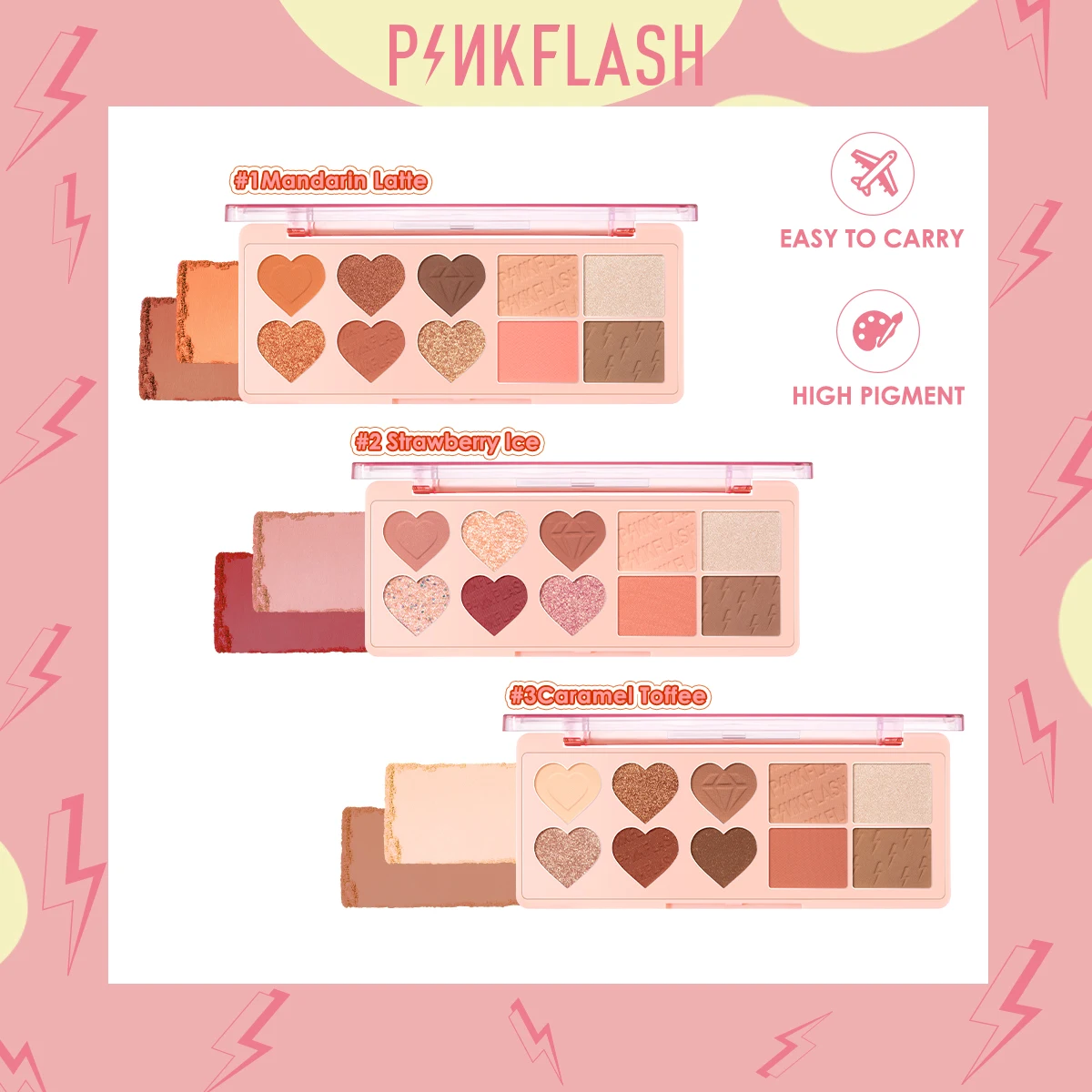 Pinkflash PF-M02 Sombras Para Охос тени для век большая роскошь
