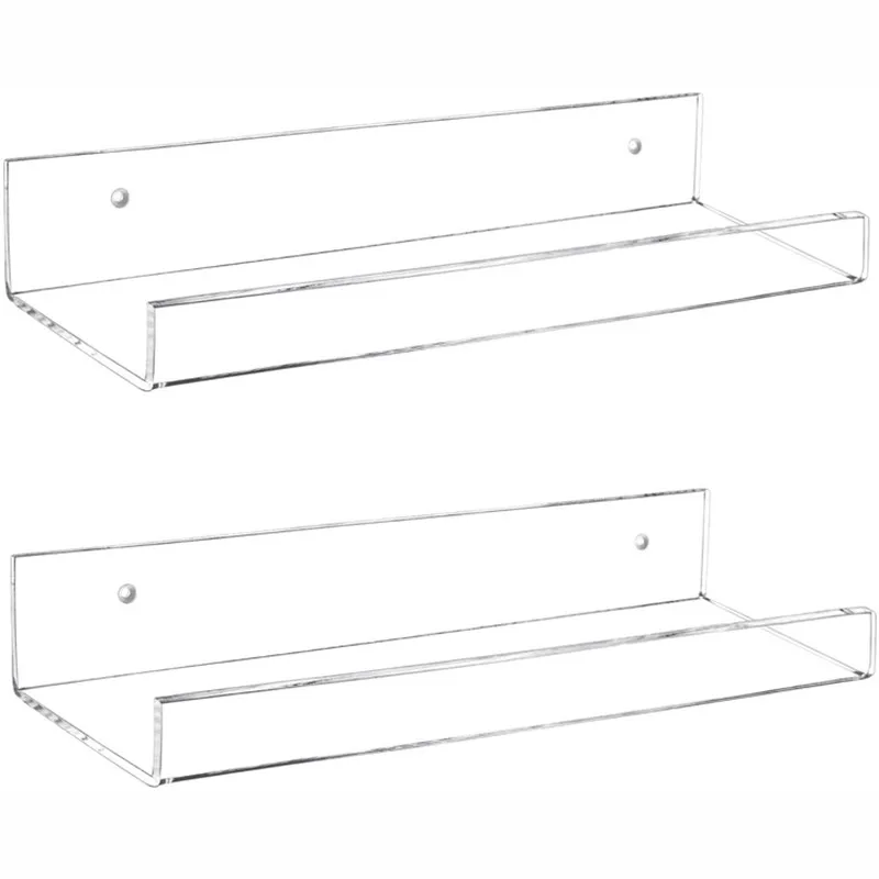 Акриловая плавающая полка настенный дисплей органайзер для книг гостиной офиса спальни