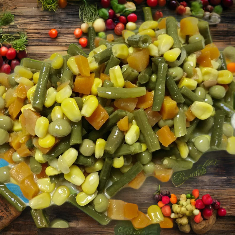 Canned Mixed Vegetables Sweet Corn Green Beans Green Peas Beans Carrots