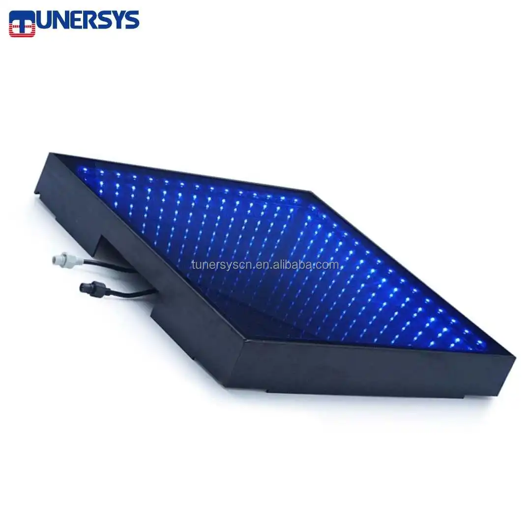 TUNERSYS высококачественные RGB напольные танцевальные панели Стеклянные Диско-Ночные Клубные прожекторы DMX Color 3d бесконечное зеркало СВЕТОДИОДНЫЙ танцпол