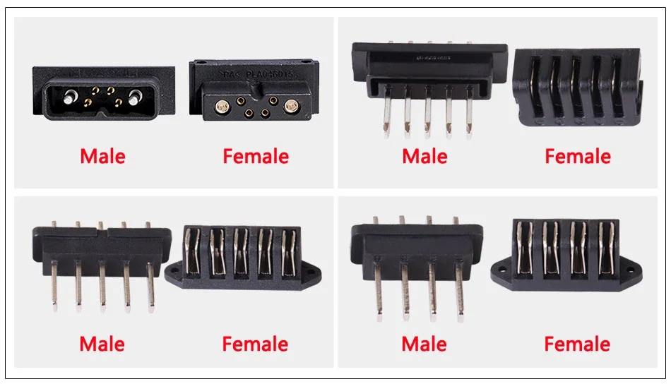 Hailong Power discharge connector 4pins / 5pins Male or Female/ Ebike Parts power plug