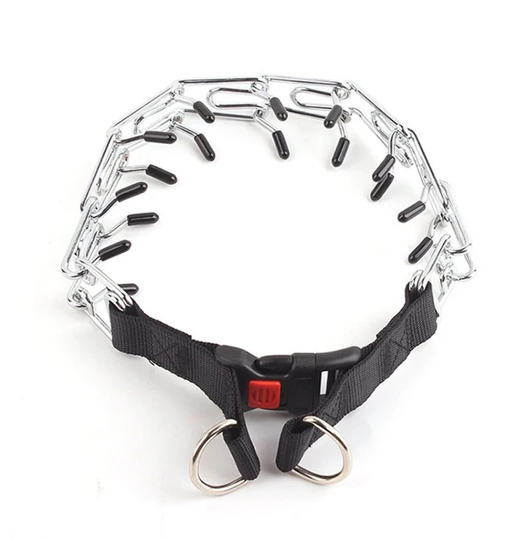 
Heavy Duty Personalise Dog Prong Chain Collar Anti Rust Pet Choke Collar for Dogs 