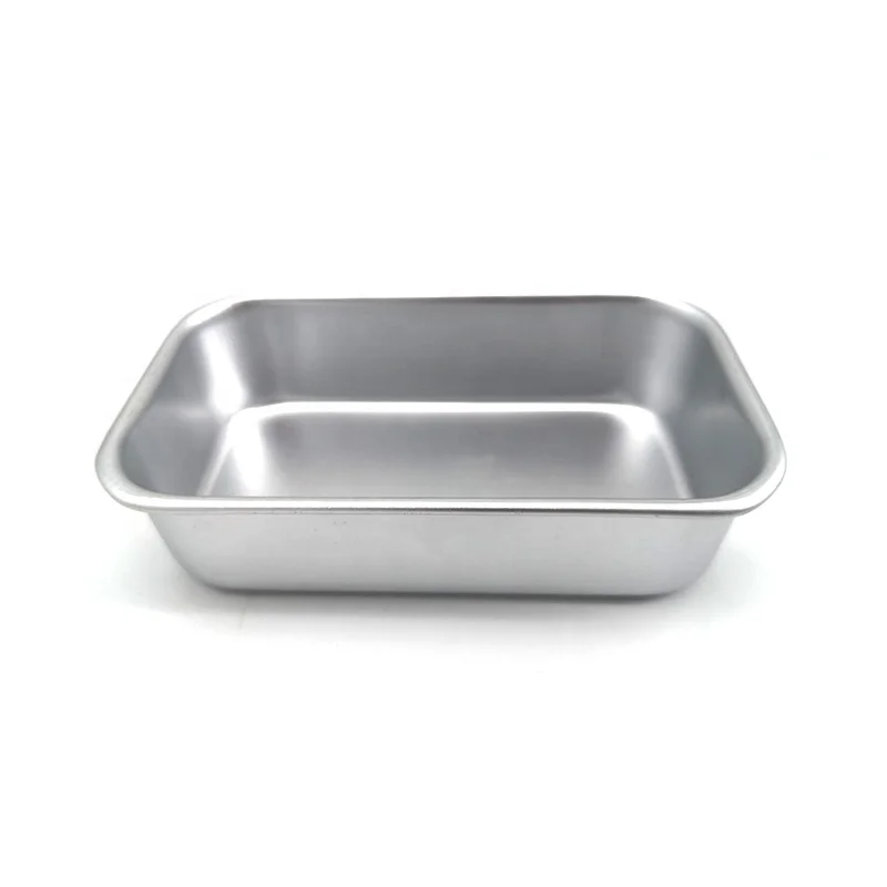 Rectangle Aluminum Metal Cake Baking Pan Brownie Cheesecake Sponge Cake Baking Tin Mold Cake Tools