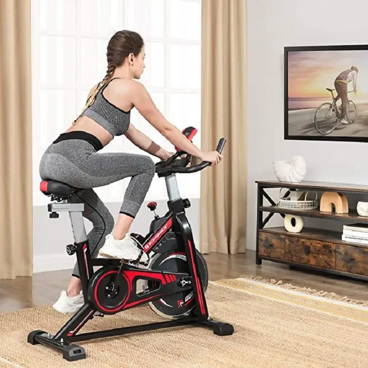 Custom Oem Exercise Spin Bike Gym Indoor Fitness Infinite Resistance Brake Spinning Bike