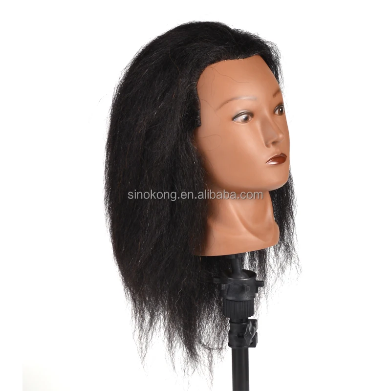Beautiful afro kinky curly mannequin black hair braiding kit dummy for hairstyles