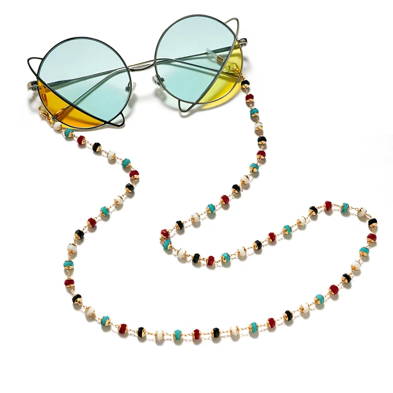 Pearl Masked Extender Chain With Magnet For Sun Glasses Chain Gold Plated Sunglasses Rope Pearls FaceMask Chain Magnetic