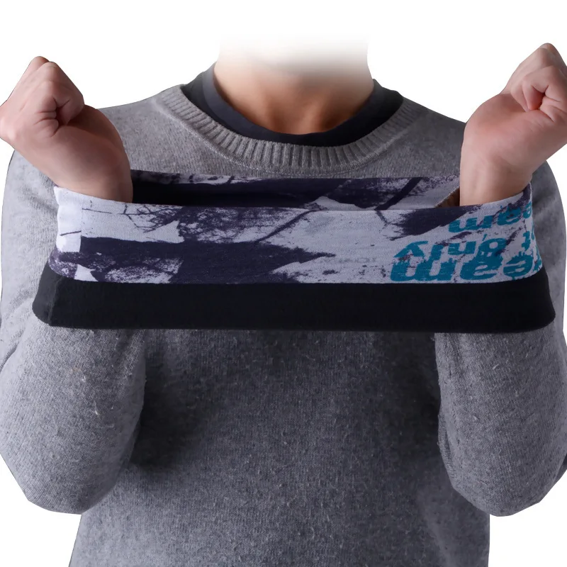 HZW-24037 Winter Fleece Bandana Stock Headwear Multifunctional Skull Cycling Tube Neck Warmer Bandana