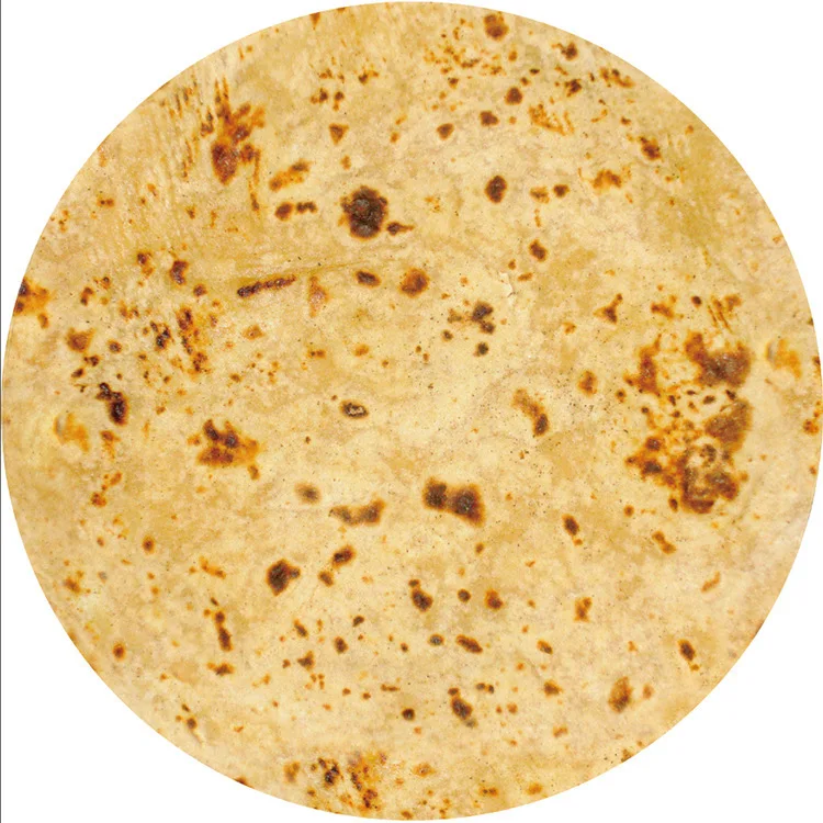 Soft lightweight burrito blanket digital printing double sided pizza blanket