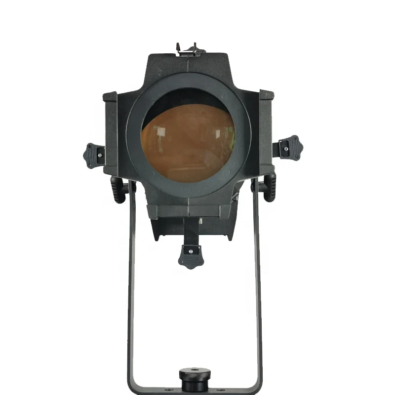 ZY High CRI Professional Stage Lighting 200W LED Silent fan Follow Spotlight Profile Light with Zoom for Theater