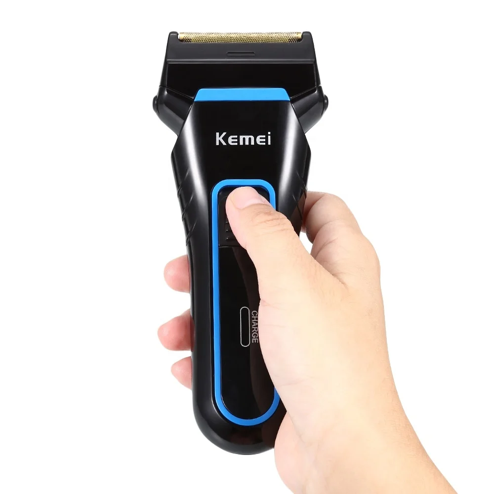 Перезаряжаемая Беспроводная электробритва для мужчин Kemei KM-2016 с двумя