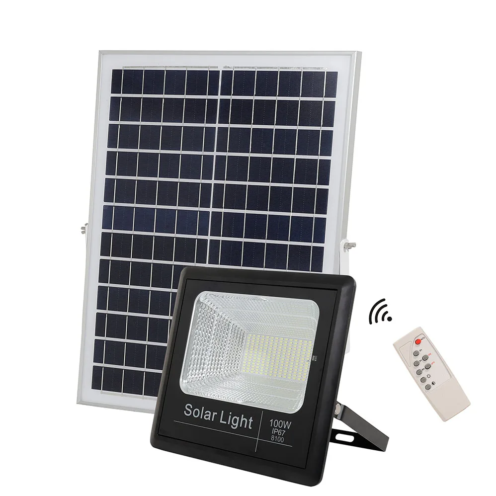  NSS SL27-A100w very good price IP67 100w powered waterproof led solar flood wall garden lights