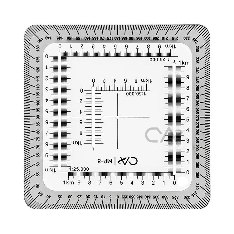 Транспортир координатной шкалы CYA с шкалой для 1:24 000 1:25 и 1:50 считывающие транспортир MP-8