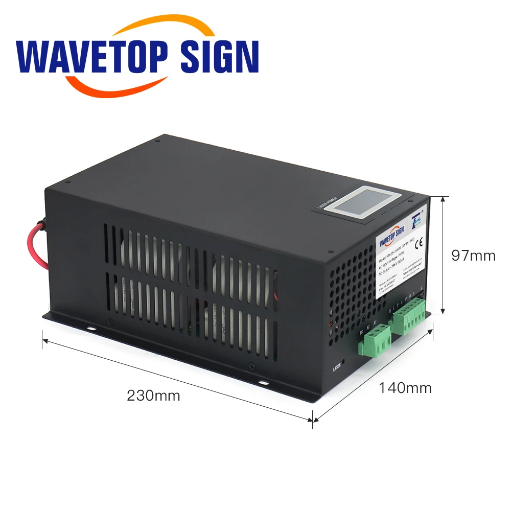  Лазерный блок питания WaveTopSign MYJG-80W CO2 для лазерной гравировки и