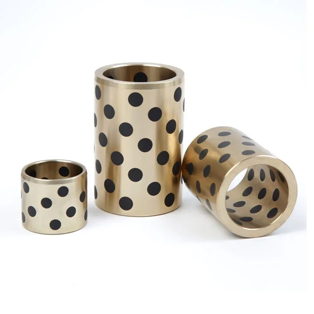 Wholesale Bearing Copper Linear Bush Sleeve Oil-free Brass Sliding Solid Graphite Bushes Bronze Bushing