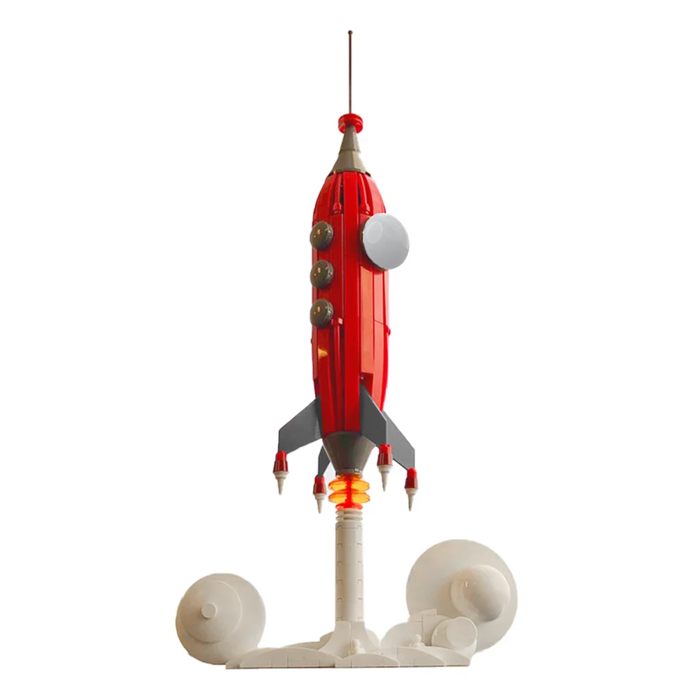 Мини-кубики MOC, космос, ракетный корабль, запуск, наборы кирпичей, модели игрушек, детские развивающие игрушки, подарки, 330 шт.