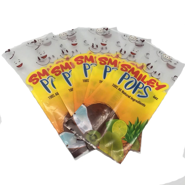 High quality PET/PE laminated custom logo printed clear window ice cream popsicle freezer wrapper ice lolly packaging bag
