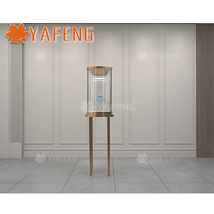 Дизайнерский современный ювелирный магазин витрина металлическая Роскошная Запираемая стеклянная для ювелирных изделий