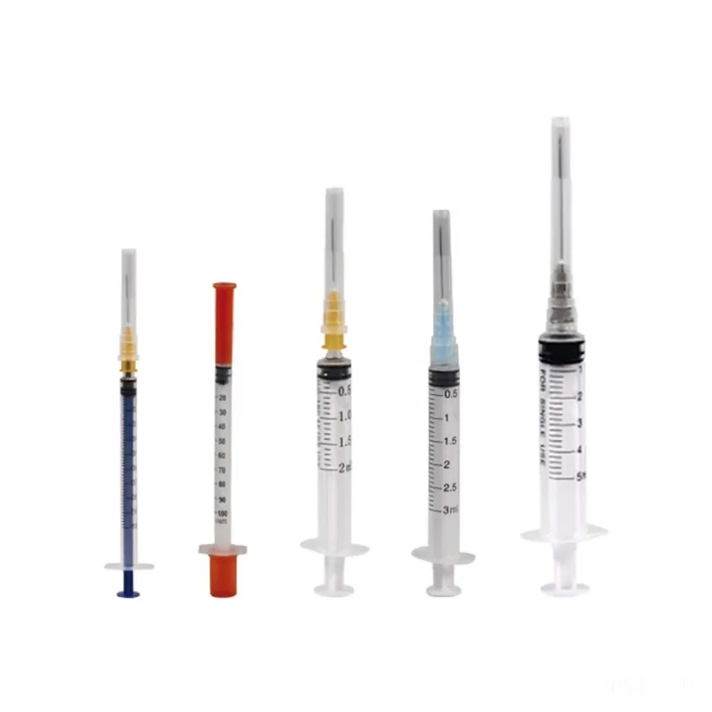 FarmaSino 0.5ml 1ml 3ml 5ml 10ml 20ml Disposable Medical Injection Syringe Manufacturer With Needle