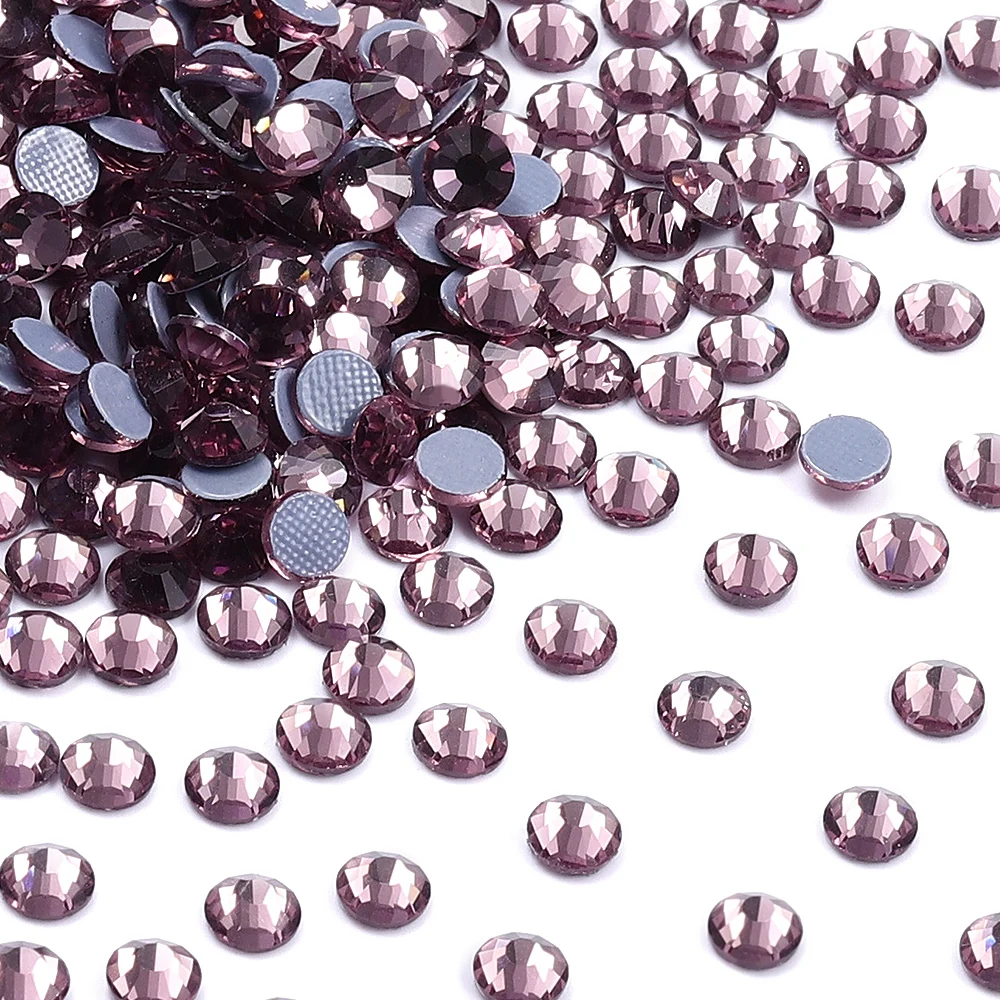Ready Stock Crystal Rhinestones 5A Quality Wholesale Hotfix Iron On Glass Diamond Bling Bling Rhinestone For Clothes Accessories