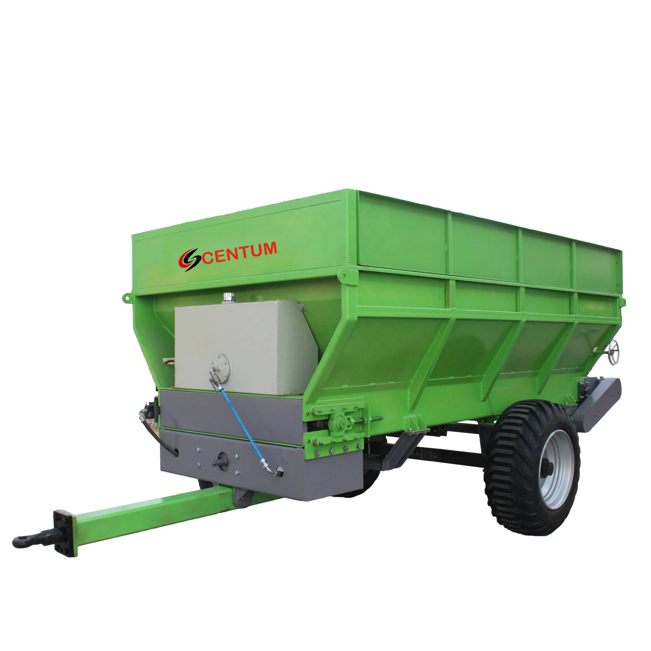 Organic Manure Muck Spreaders Fertilizer Spreading Machinery Tractor 5CBM One Shaft Horizontal Adapter
